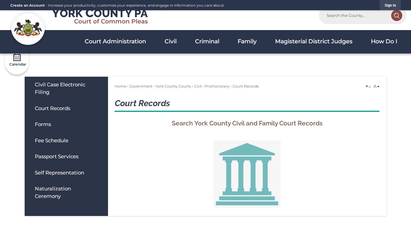 Court Records | York County, PA